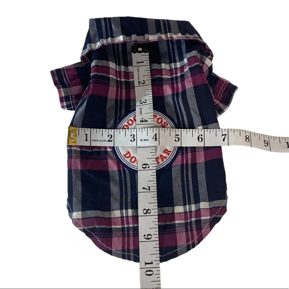 Plaid Collared Dog Shirt